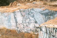 dome cross section rock