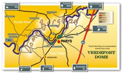 map of the vredefort dome